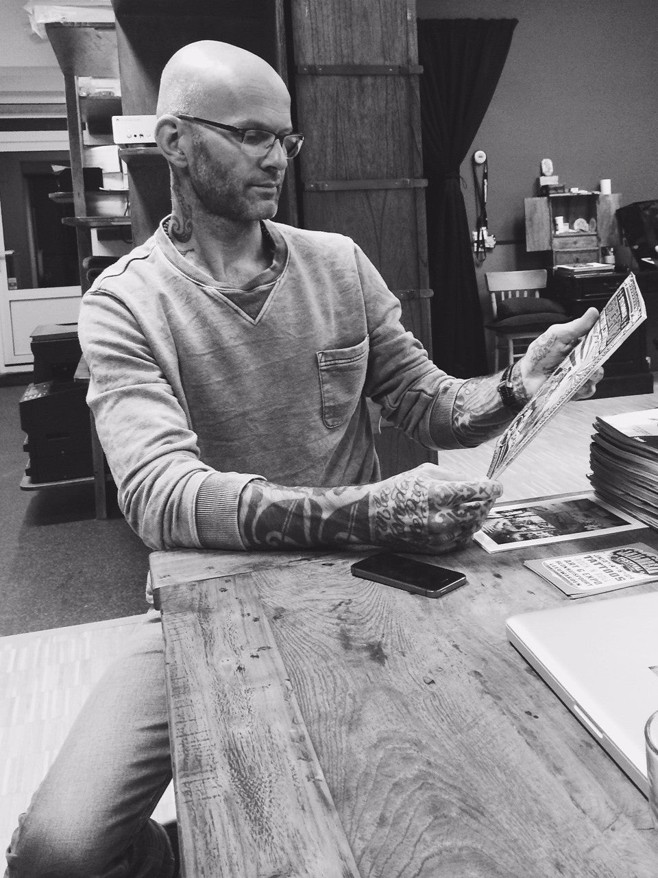 Jeroen Franken from Seven Seas Tattoos.