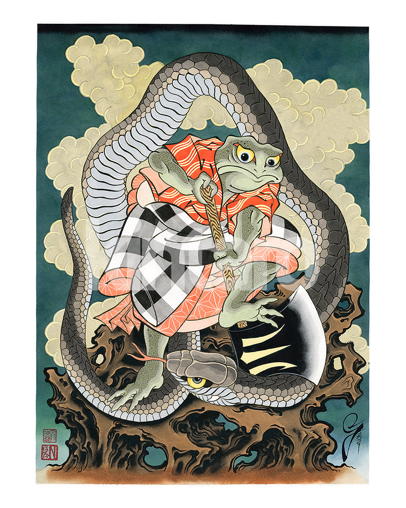 Batalla de serpientes Kaeru