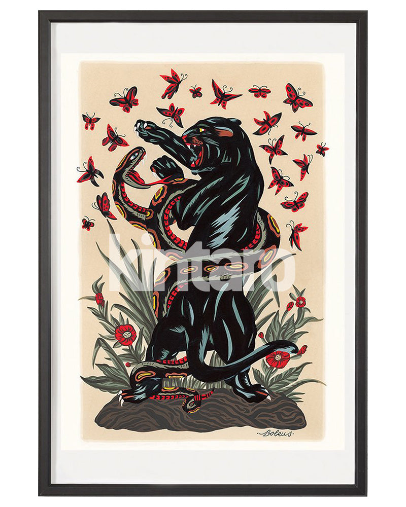 Bataille du serpent panthère