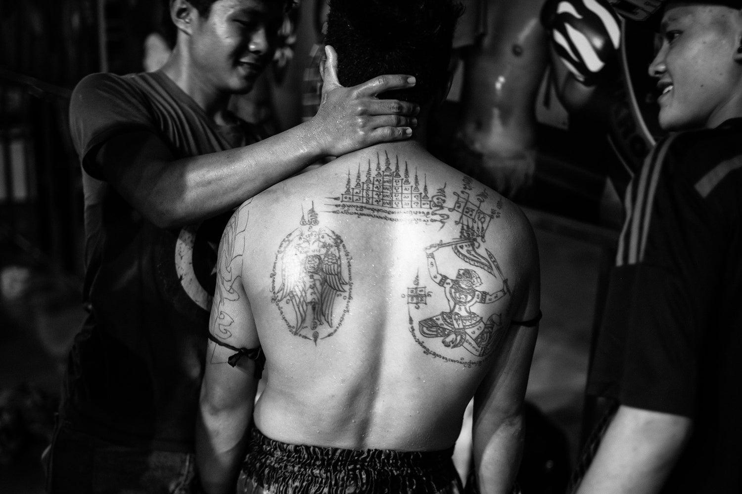 Buddhist prayer for protection while traveling, done in Thailand, don't  remember who by or where I'm sorry! | Buddha tattoos, Buddhist tattoo,  Tattoos