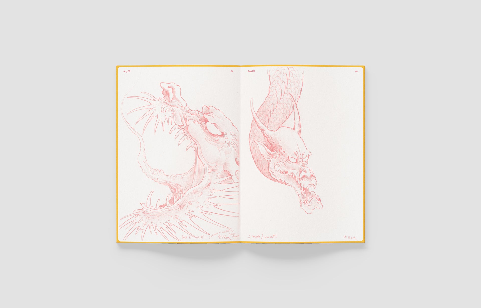 Dragon sketch from Daily Dragon Sketches – Summer, Bill Canales 2024 daily drawing project